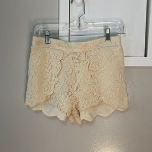 Pins and Needles Lace Shorts